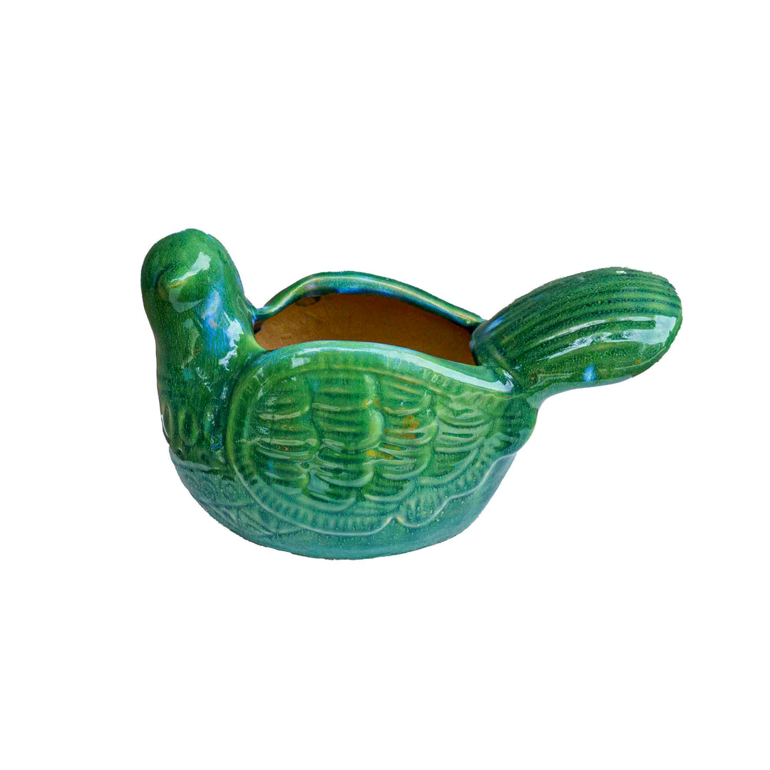 CERAMIC BIRD PLANTER