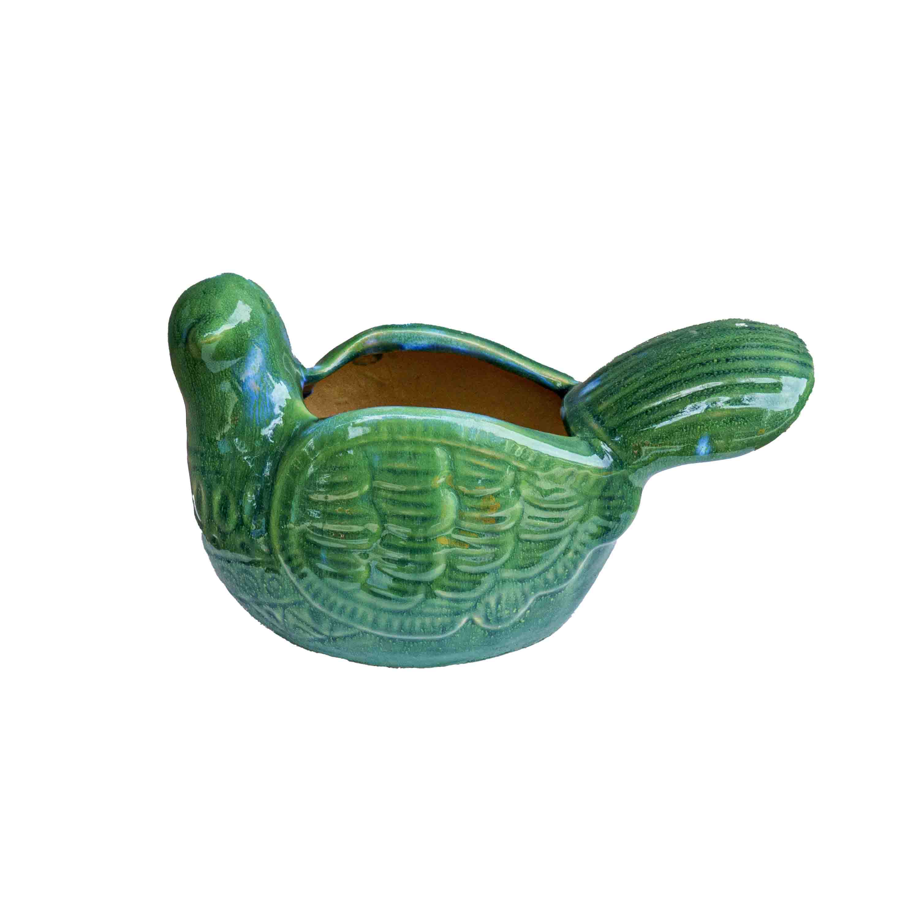 CERAMIC BIRD PLANTER
