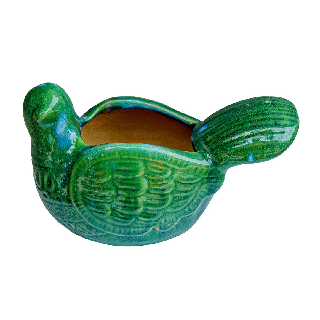 CERAMIC BIRD PLANTER