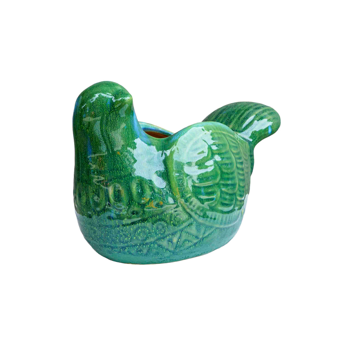 CERAMIC BIRD PLANTER