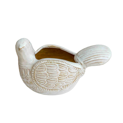 CERAMIC BIRD PLANTER