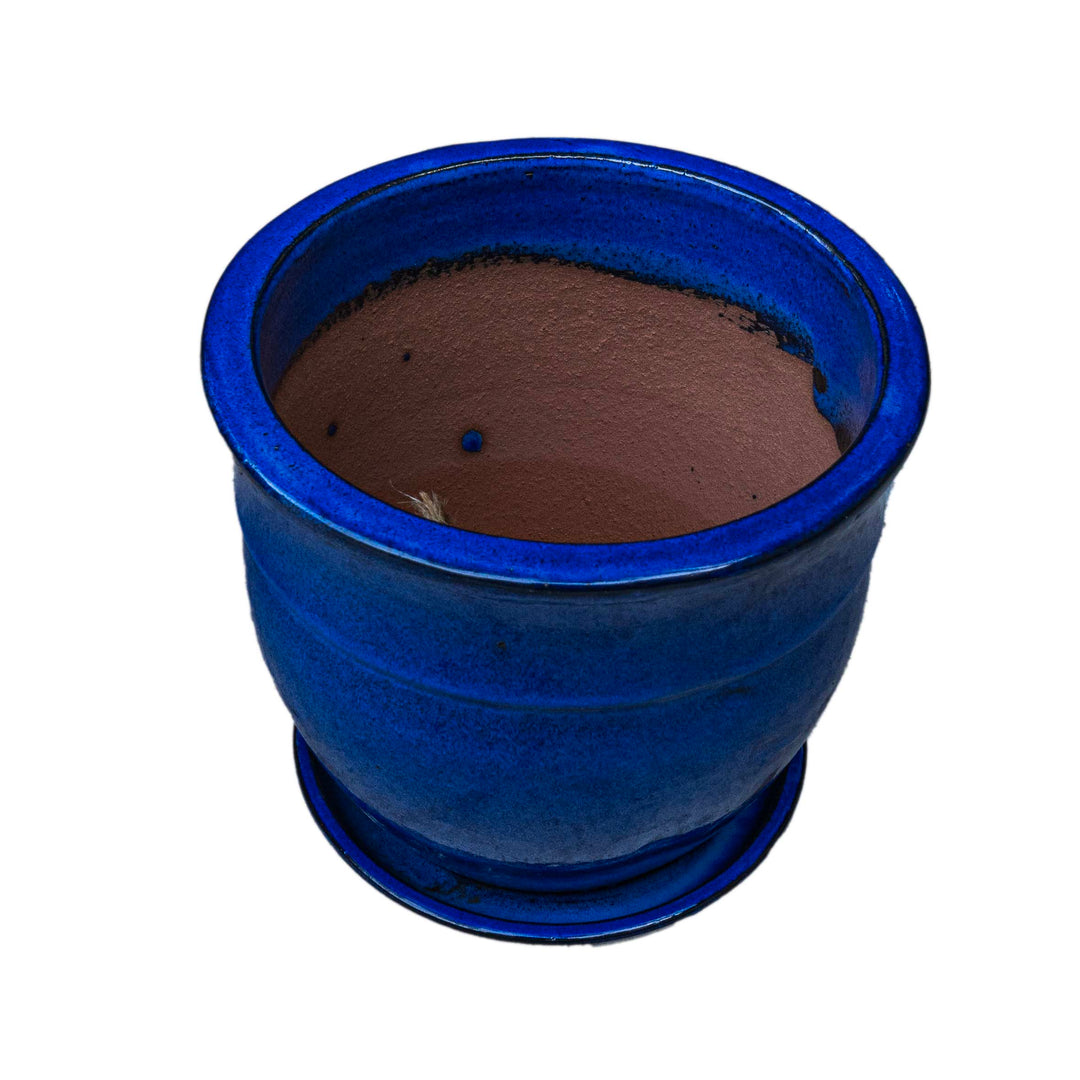 blue planter pot Buy Planters |Stripe Cream Atlantic White Ceramic Pot |Shop at Beruru