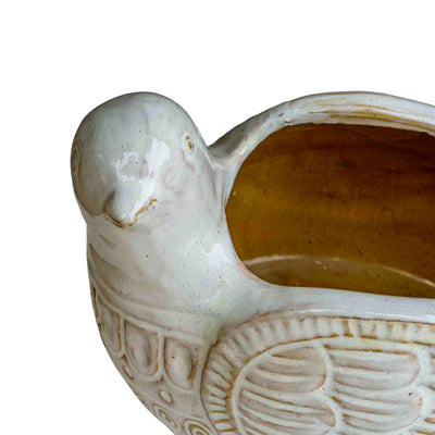 CERAMIC BIRD PLANTER