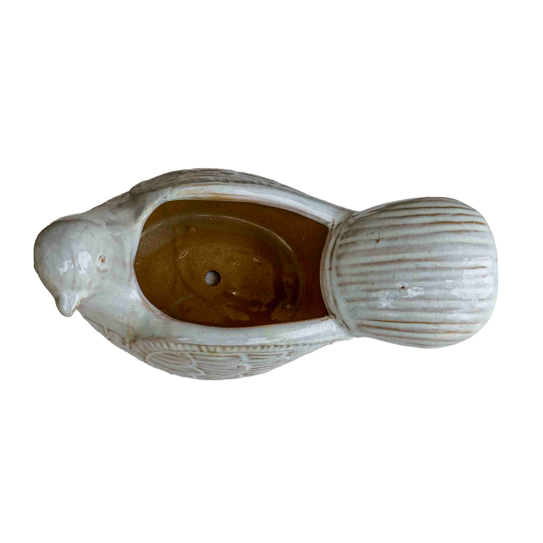 CERAMIC BIRD PLANTER