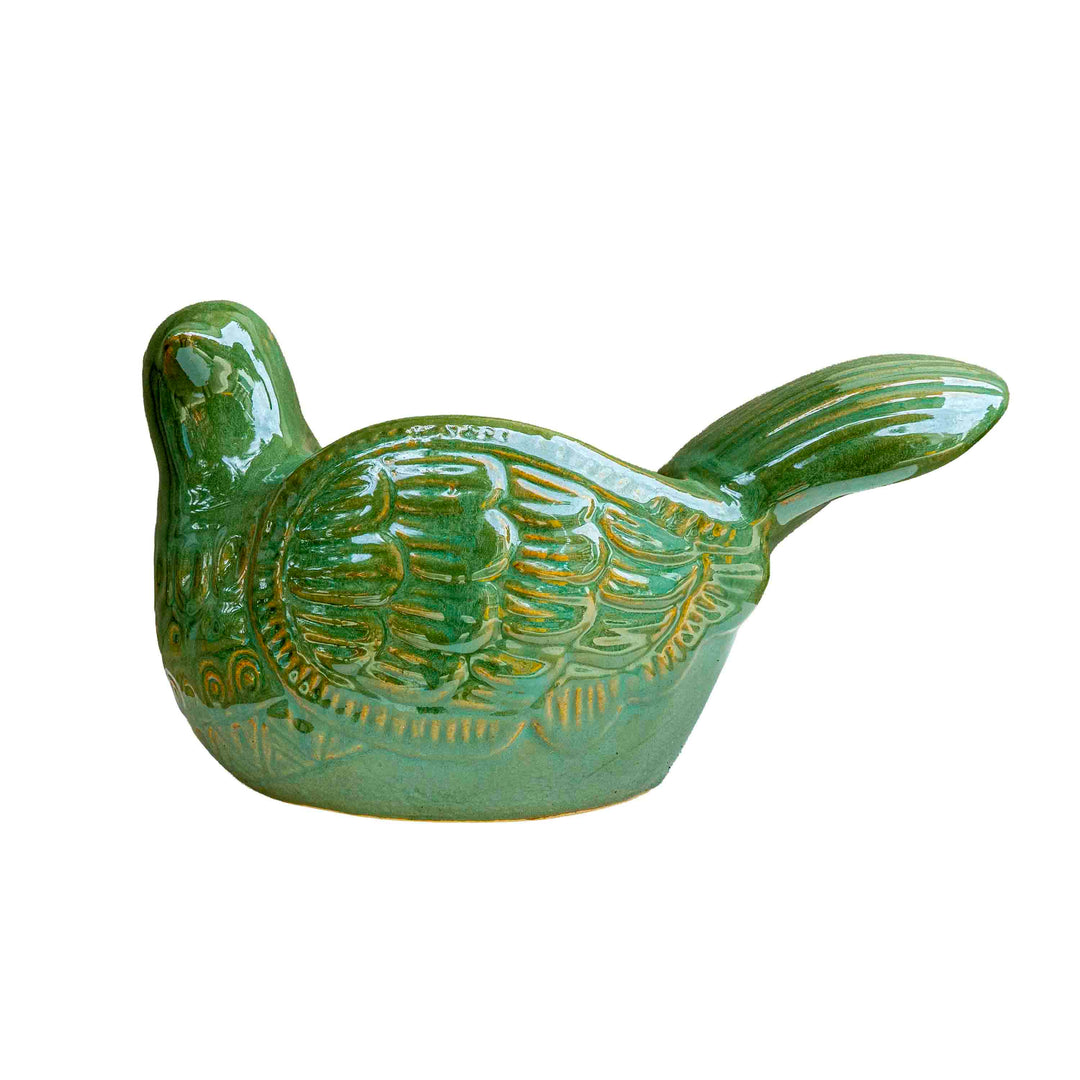CERAMIC BIRD PLANTER