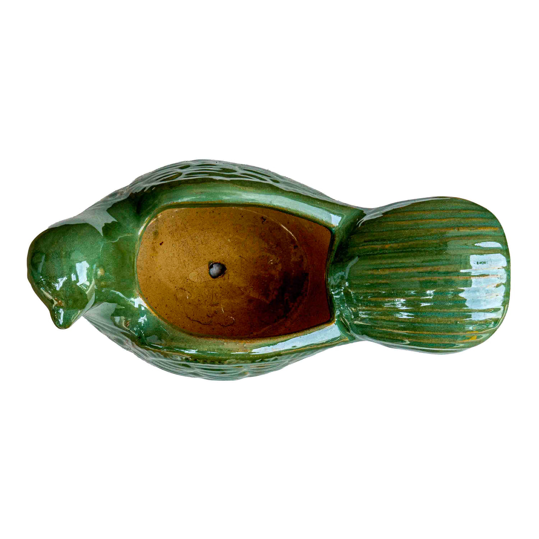 CERAMIC BIRD PLANTER