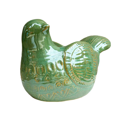CERAMIC BIRD PLANTER