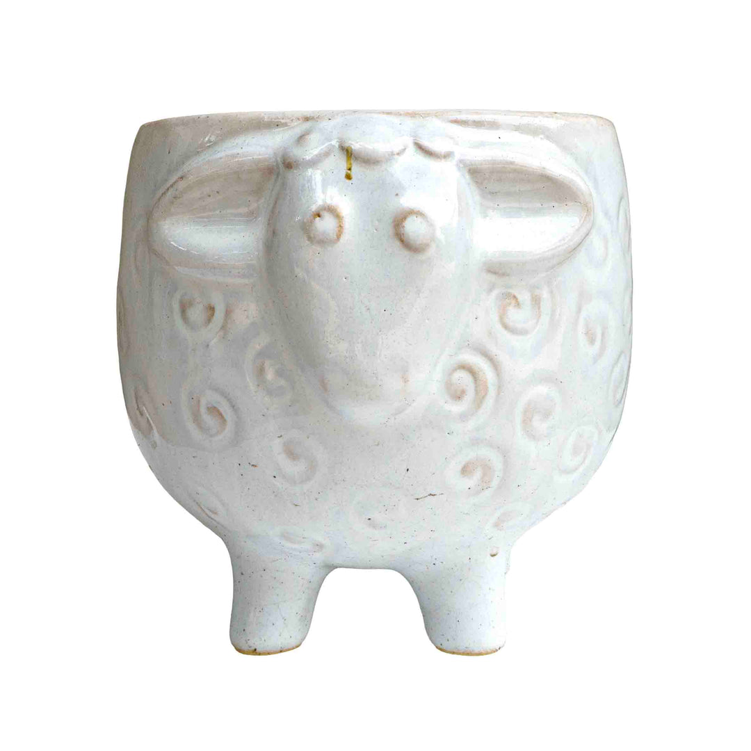 CERAMIC SHEEP PLANTER
