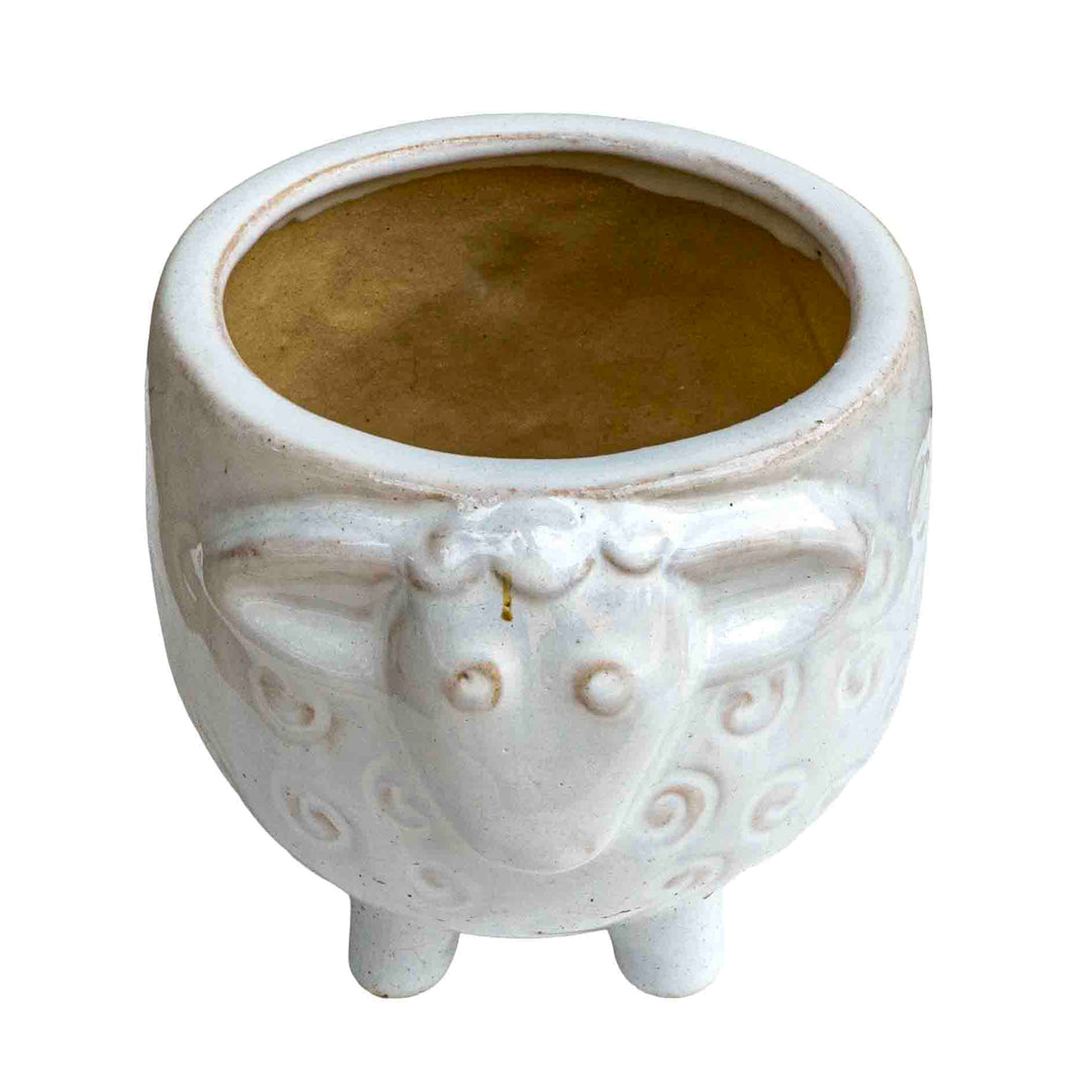 CERAMIC SHEEP PLANTER