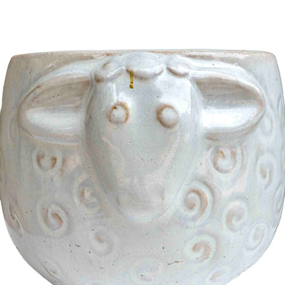 CERAMIC SHEEP PLANTER