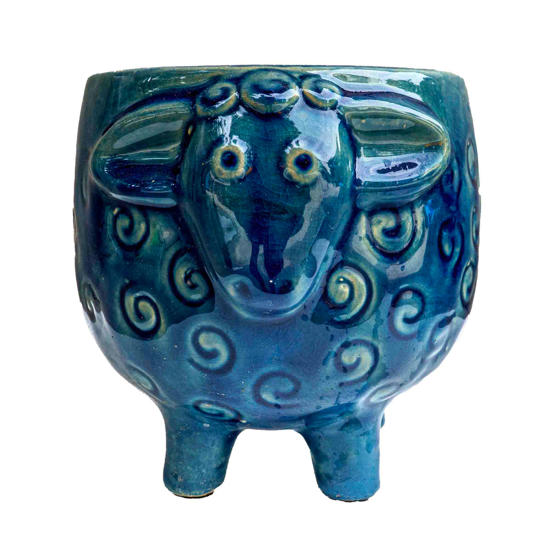 CERAMIC SHEEP PLANTER