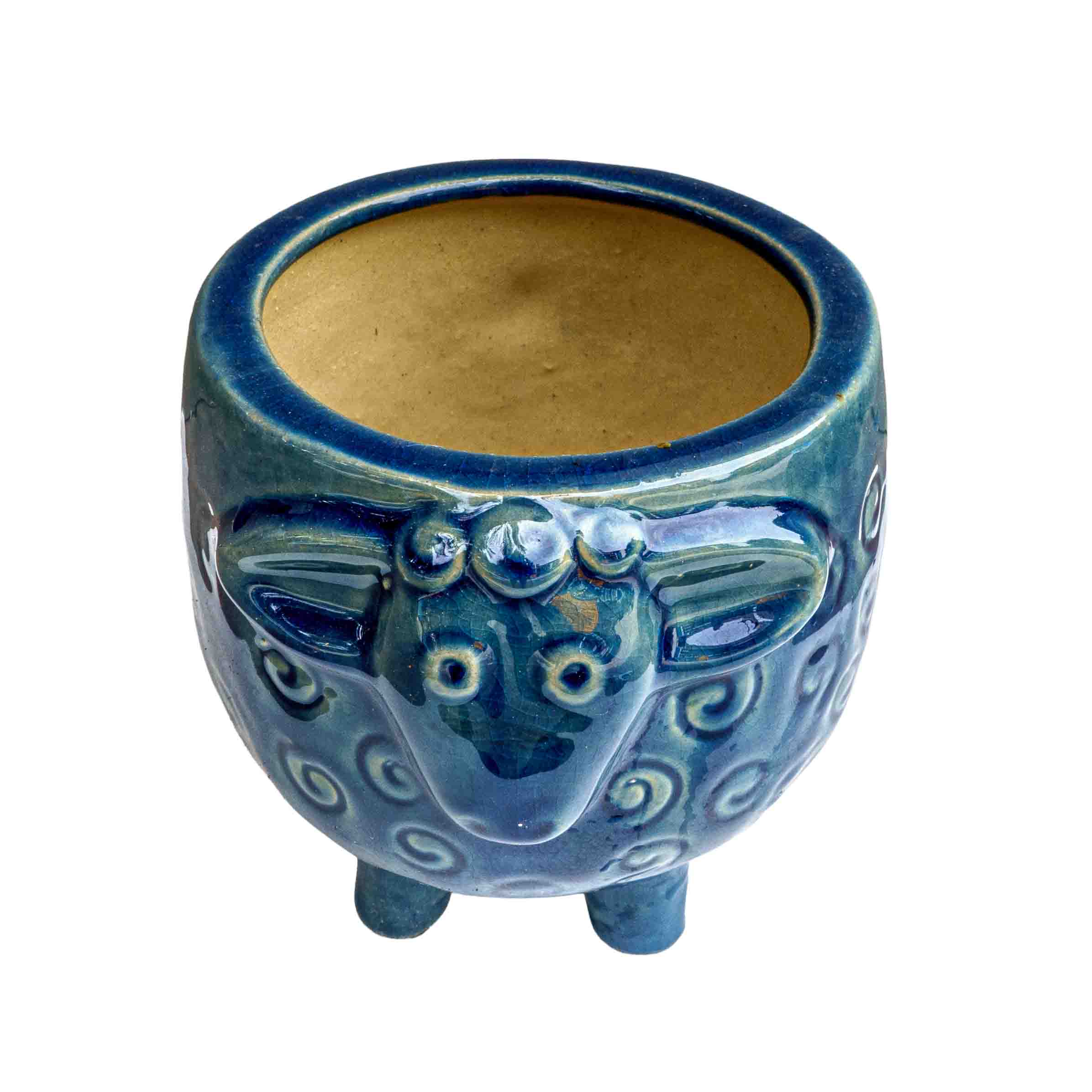 CERAMIC SHEEP PLANTER