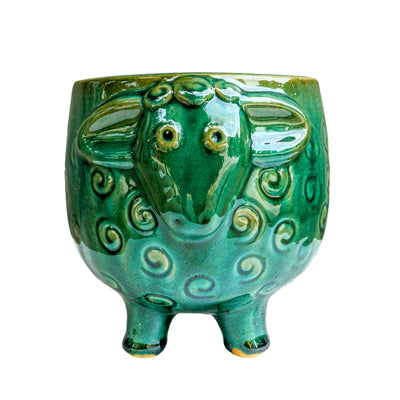 CERAMIC SHEEP PLANTER