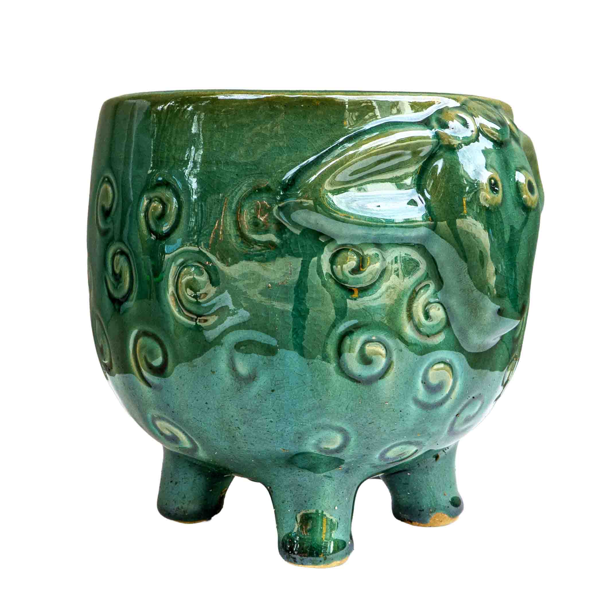 CERAMIC SHEEP PLANTER