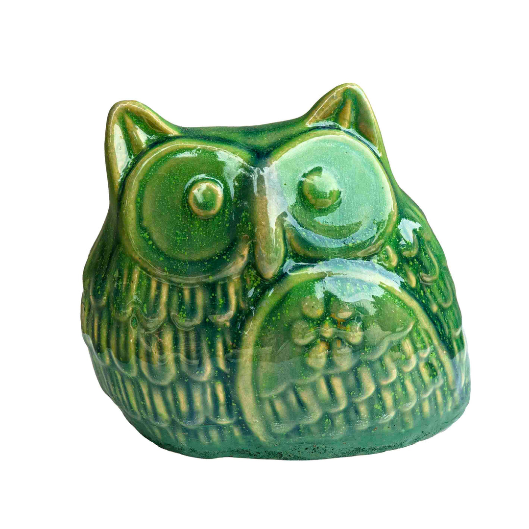 CERAMIC OWL PLANTER