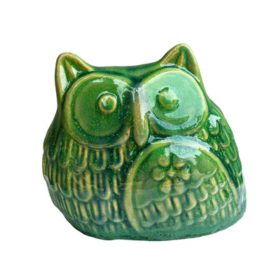 CERAMIC OWL PLANTER