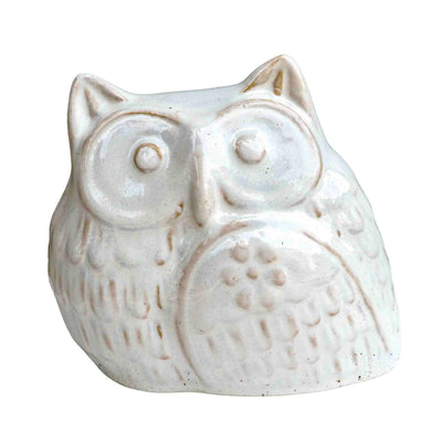 CERAMIC OWL PLANTER