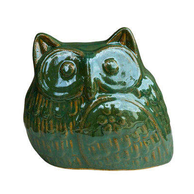 CERAMIC OWL PLANTER