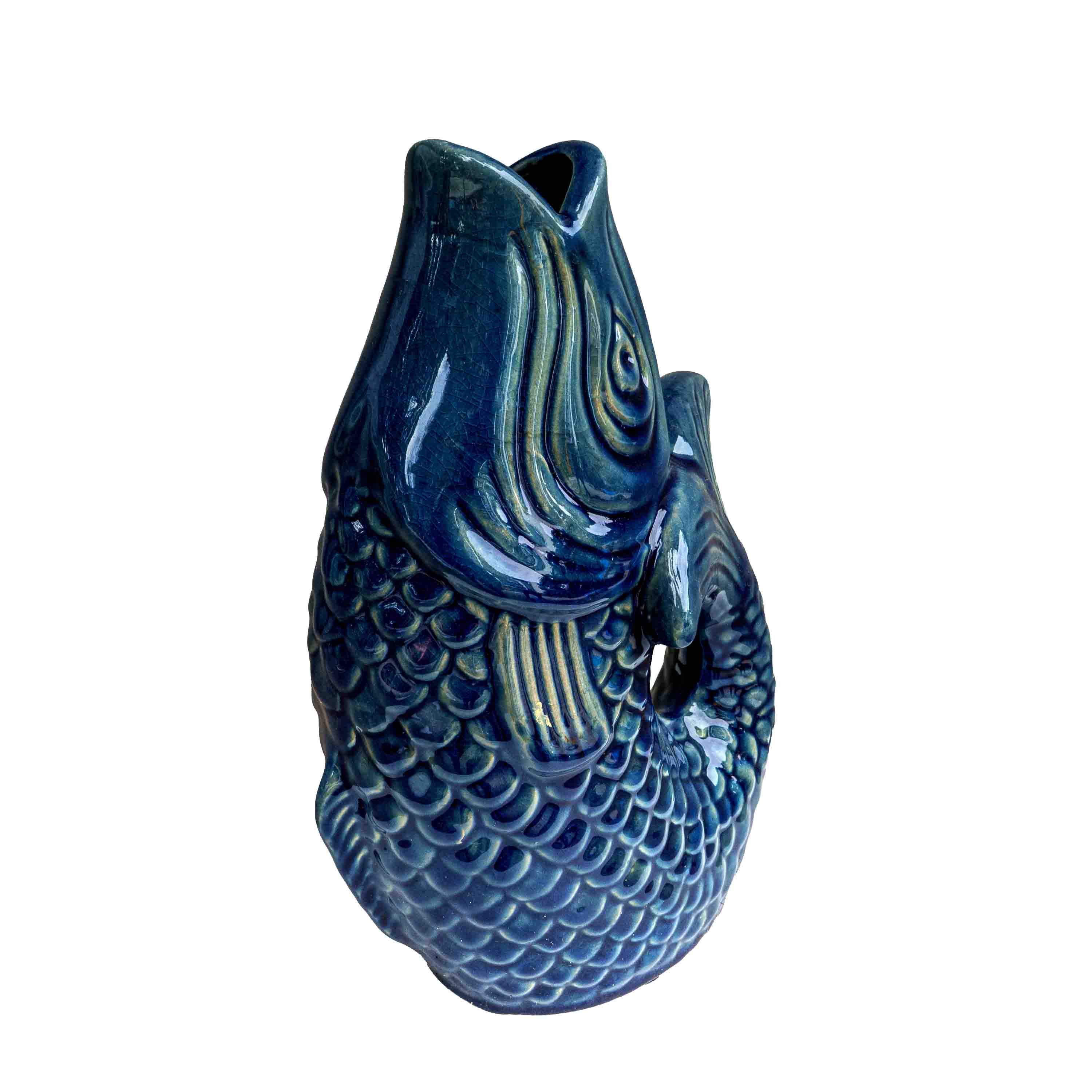 CERAMIC FISH PLANTER