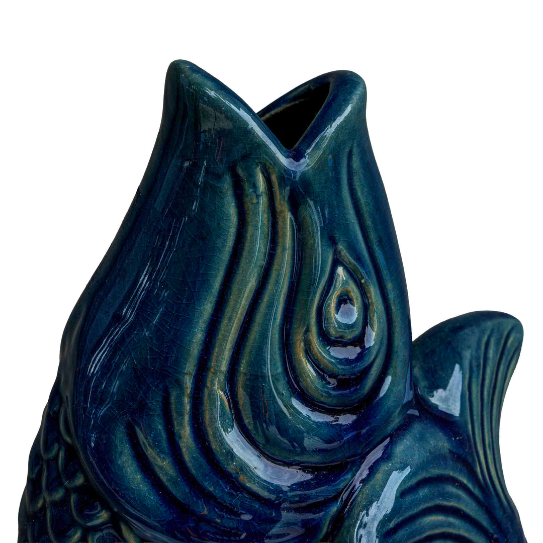 CERAMIC FISH PLANTER