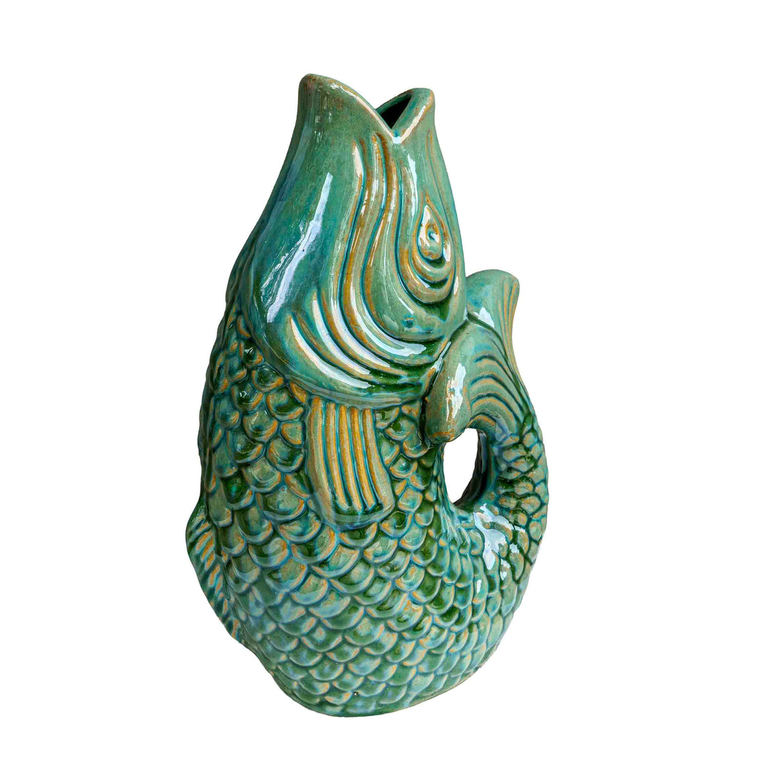 CERAMIC FISH PLANTER