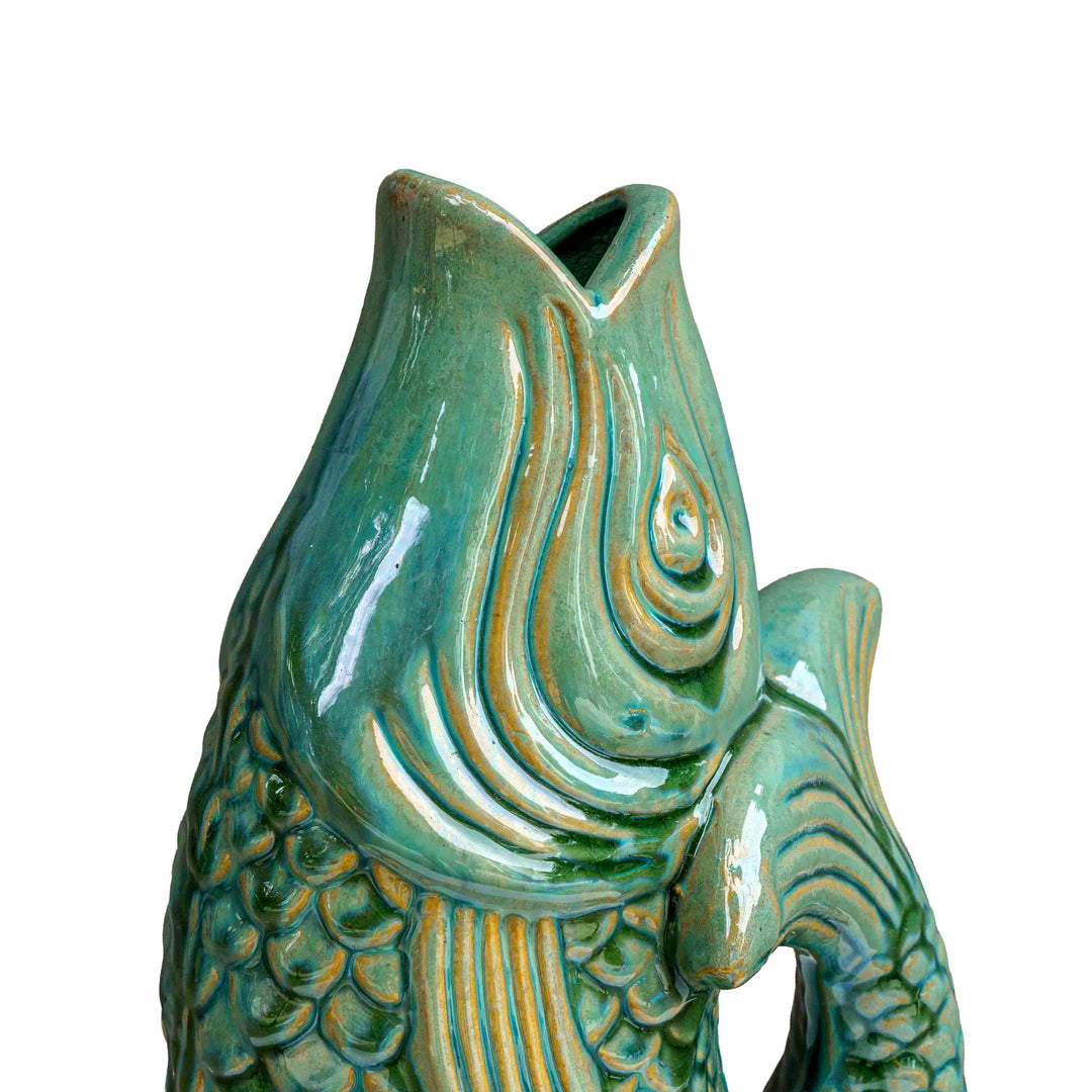 CERAMIC FISH PLANTER