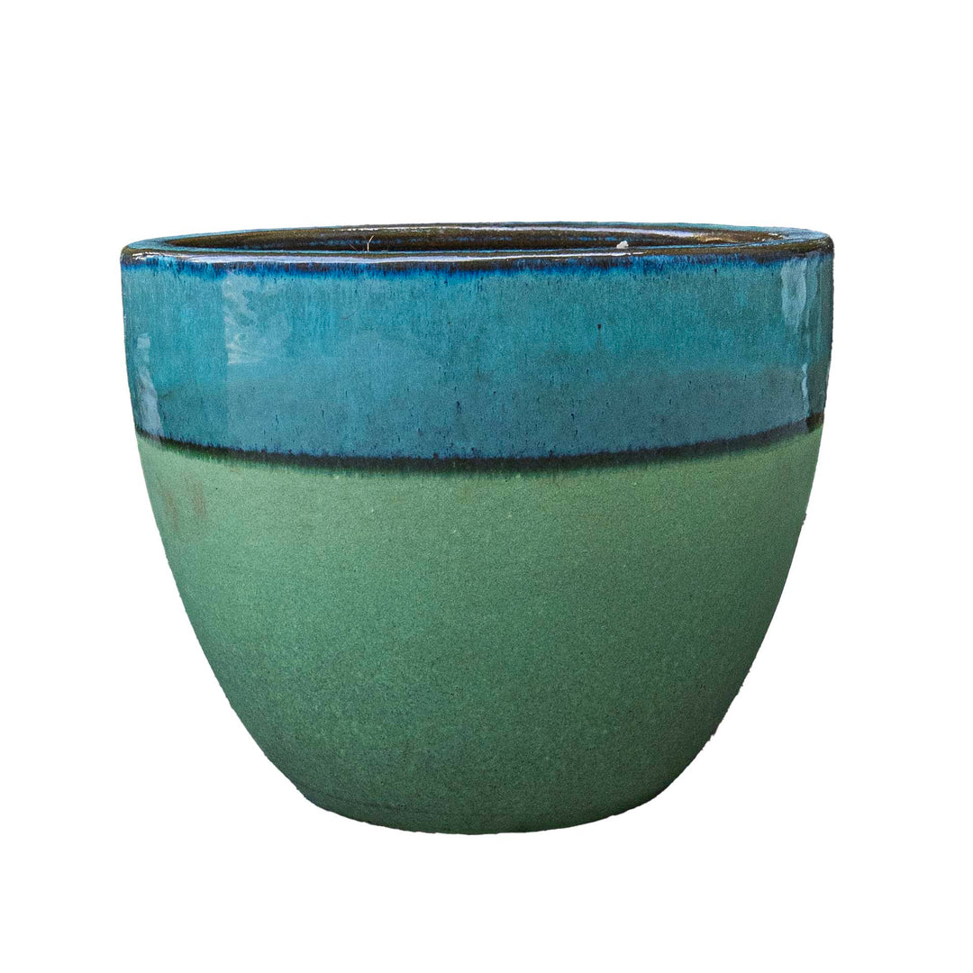 Aqua Outdoor Glazed Planter