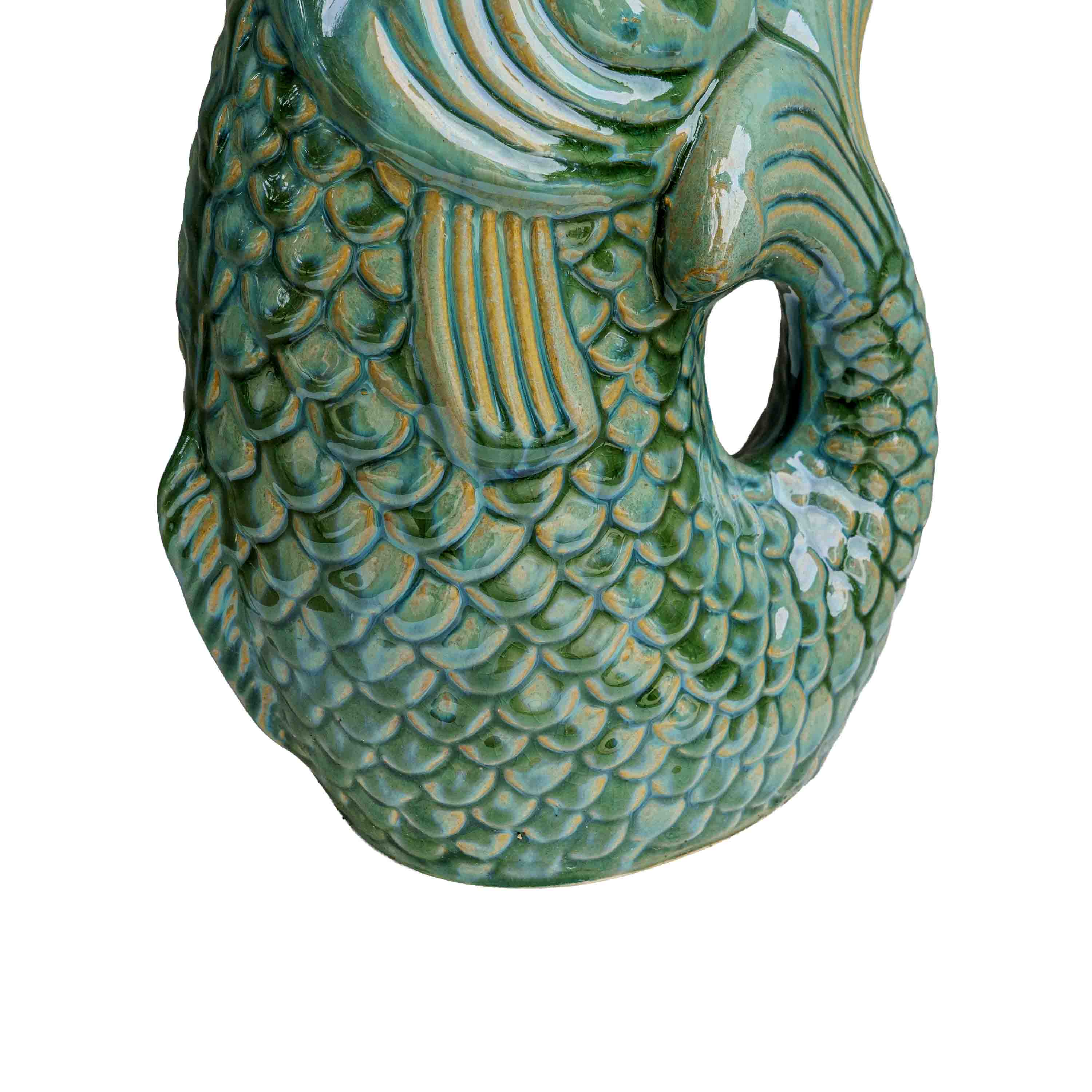CERAMIC FISH PLANTER