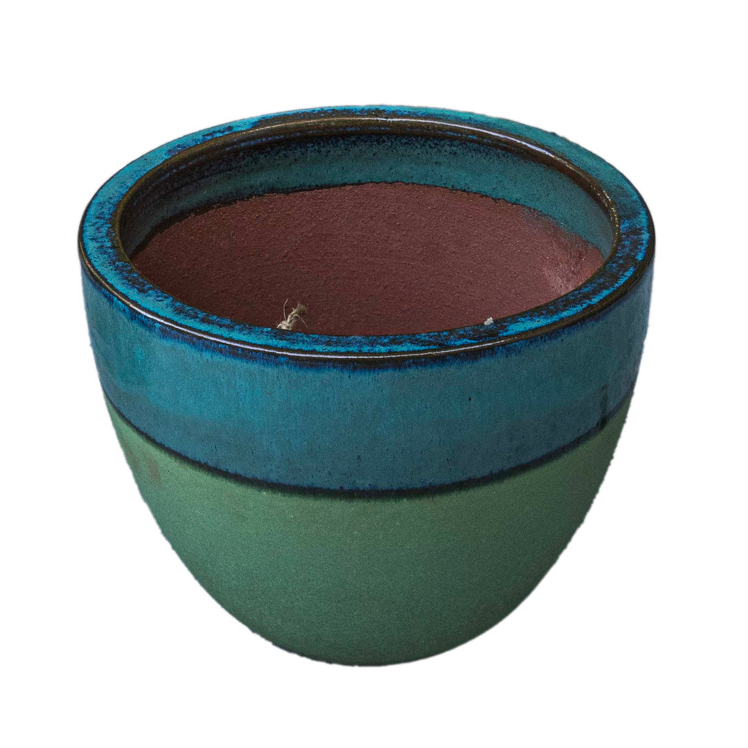 Aqua Outdoor Glazed Planter