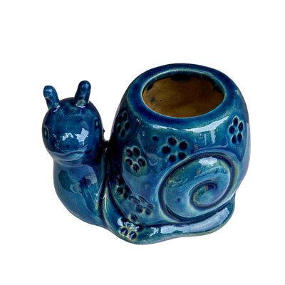 CERAMIC SNAIL PLANTER