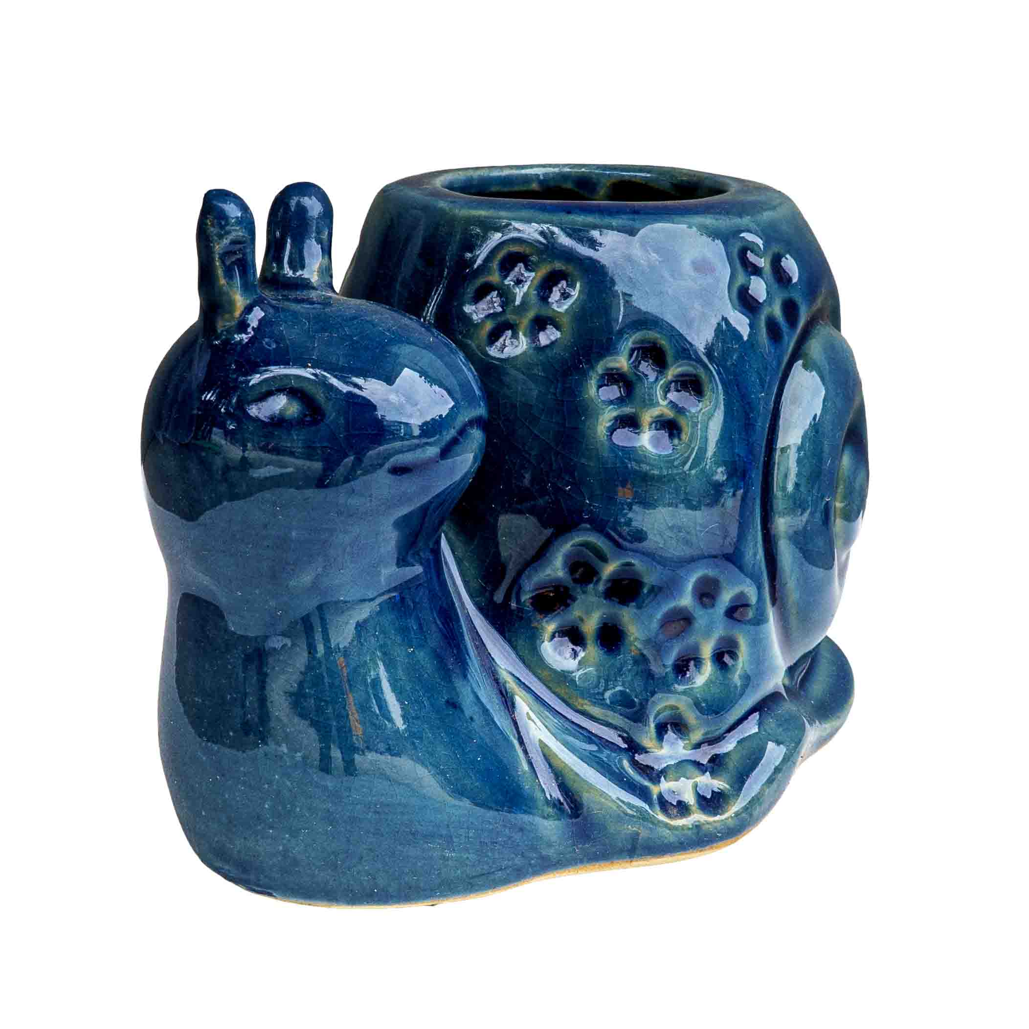 CERAMIC SNAIL PLANTER