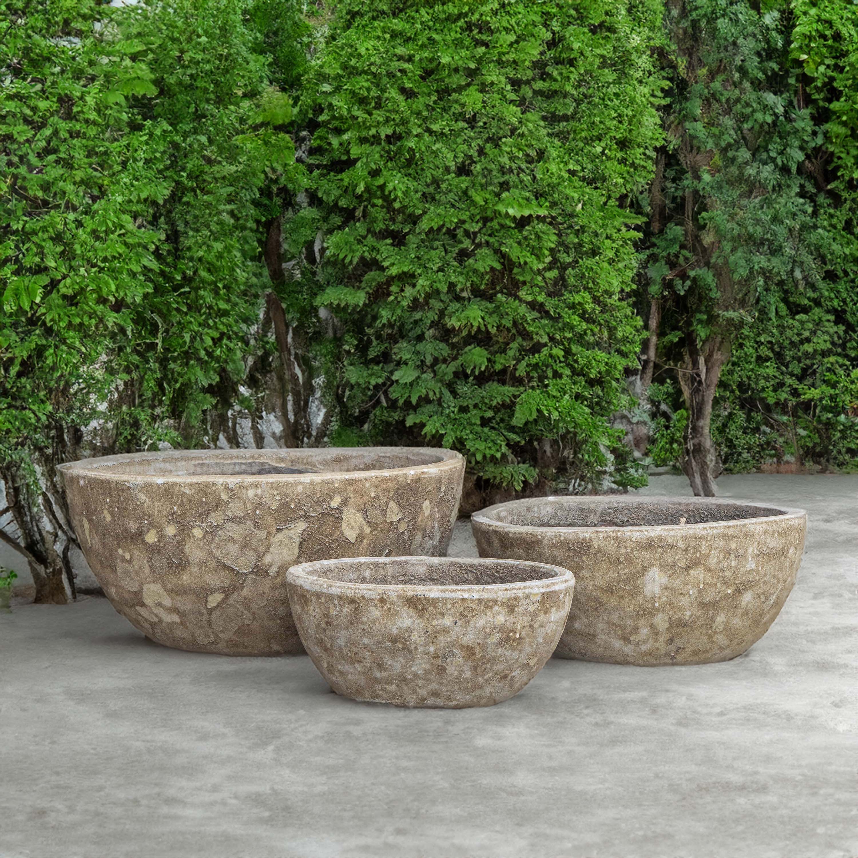 Bubble Round Pot Beige
