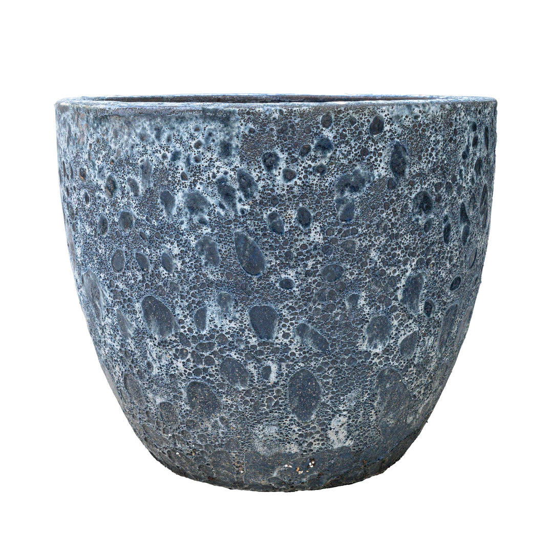 Blue Atlantic Glazed Planter