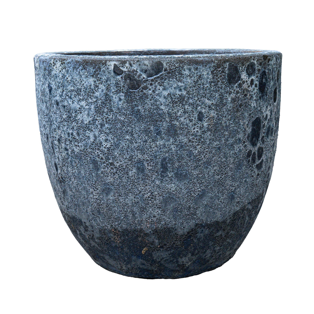 Blue Atlantic Glazed Planter