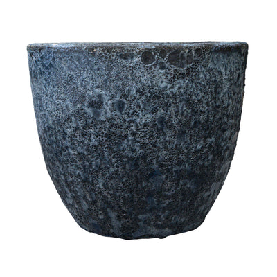 Blue Atlantic Glazed Planter