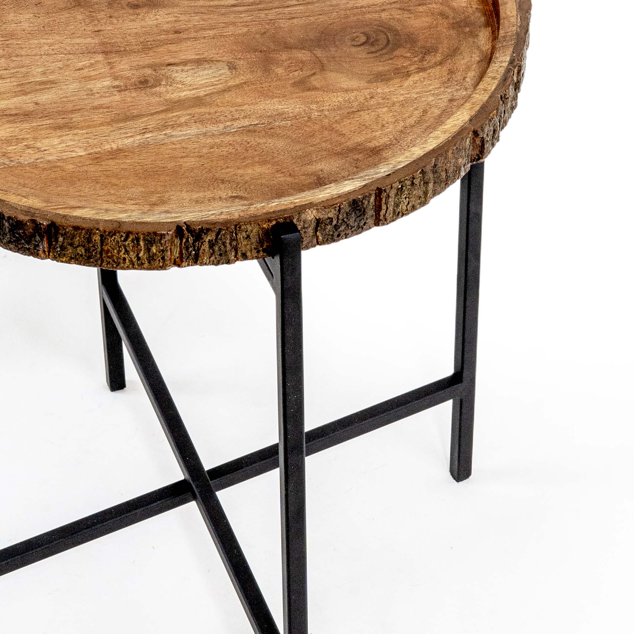 LISA WOODEN FOLDABLE SIDE TABLE