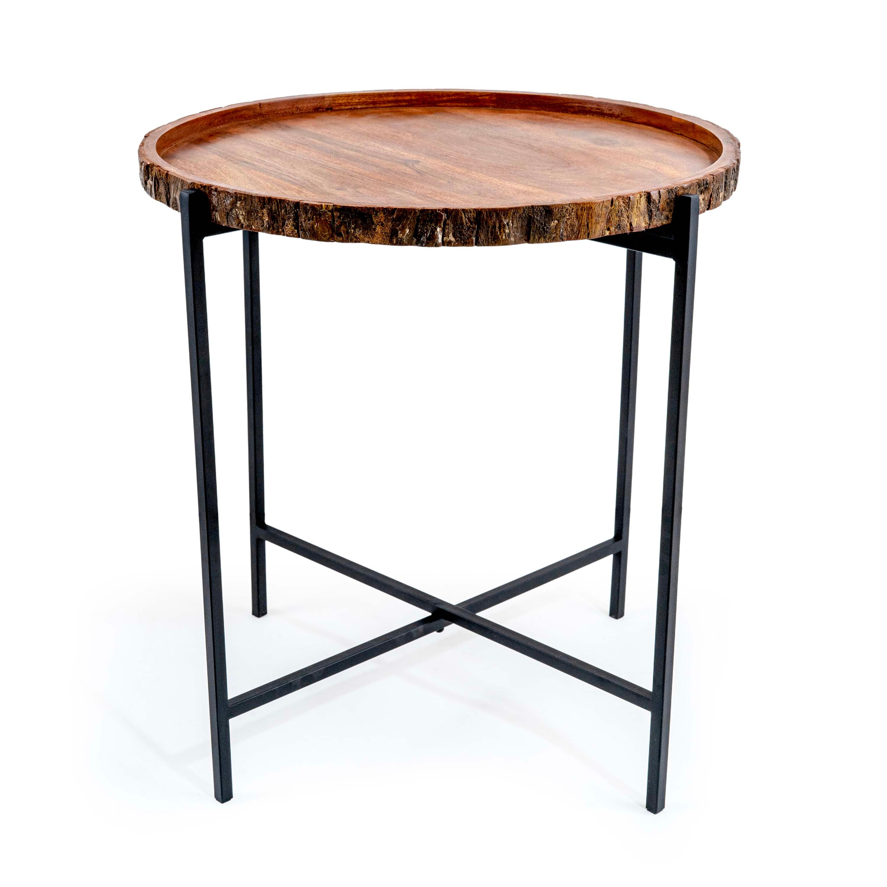 LISA WOODEN FOLDABLE SIDE TABLE