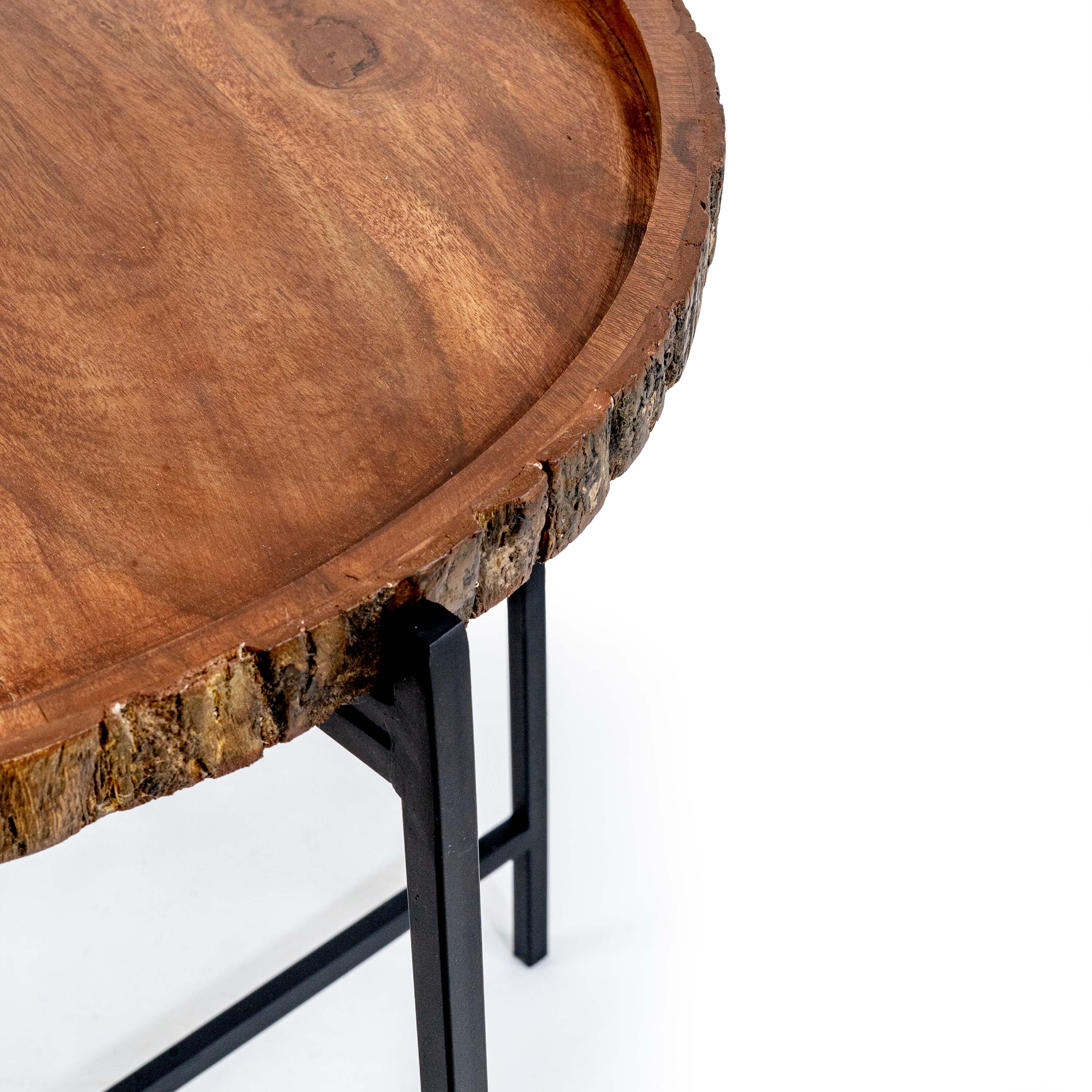 LISA WOODEN FOLDABLE SIDE TABLE