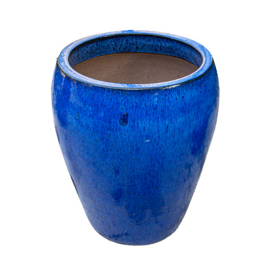 Blue Outdoor glazed Planter