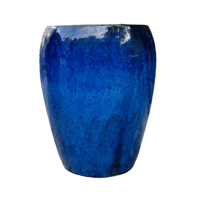 Blue Outdoor glazed Planter