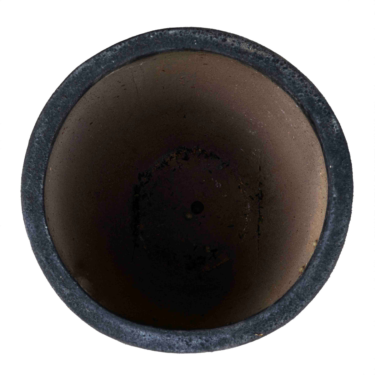 Black Ancient Round Planter