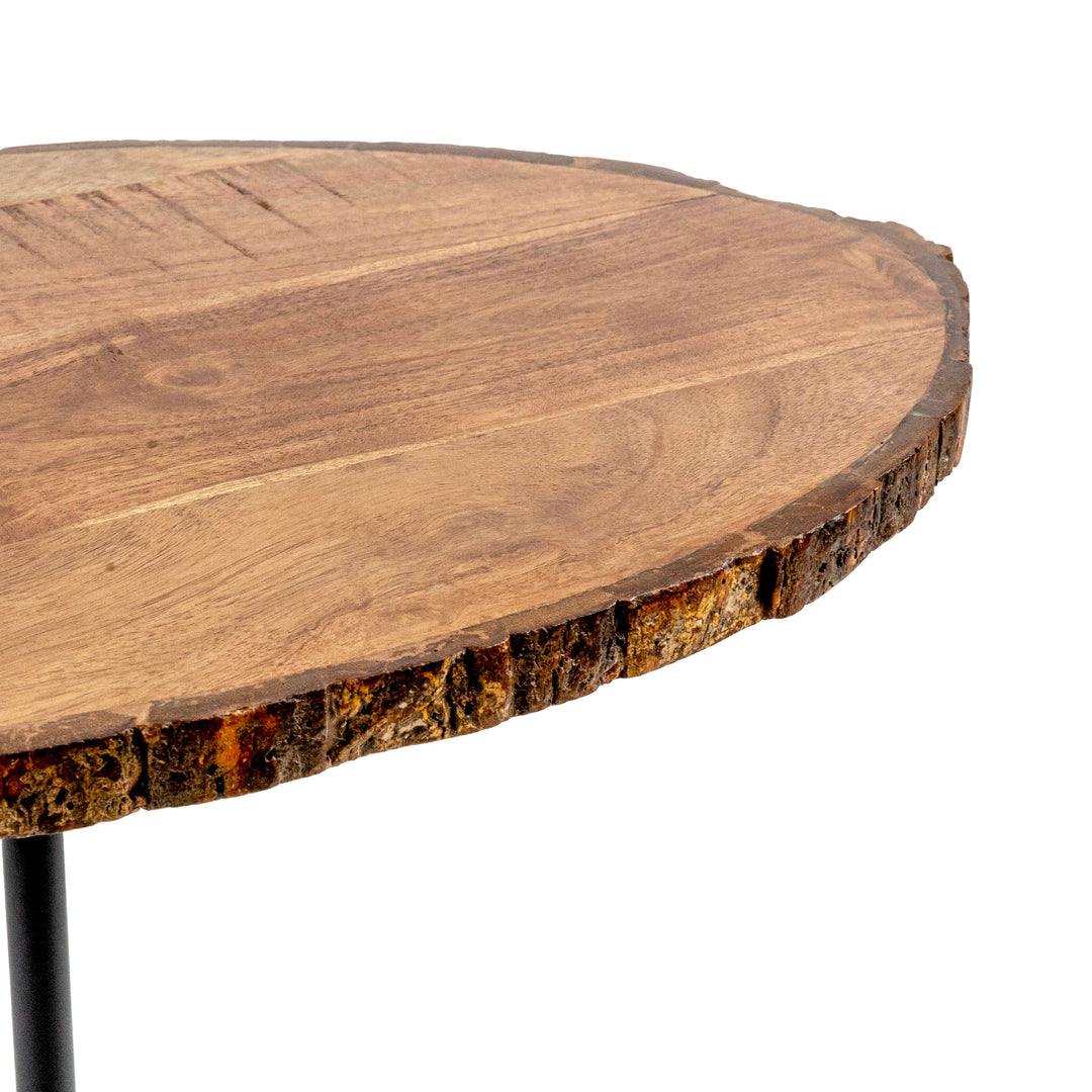 SIARA WOODEN FOLDABLE SIDE TABLE