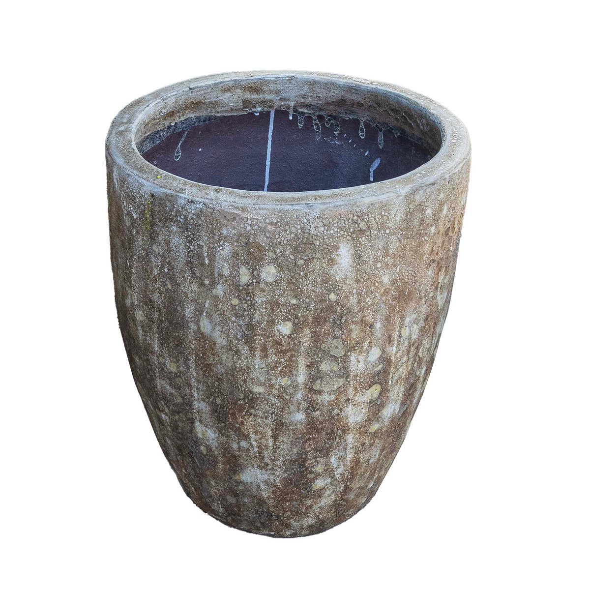 Bubble Beige Round Pot