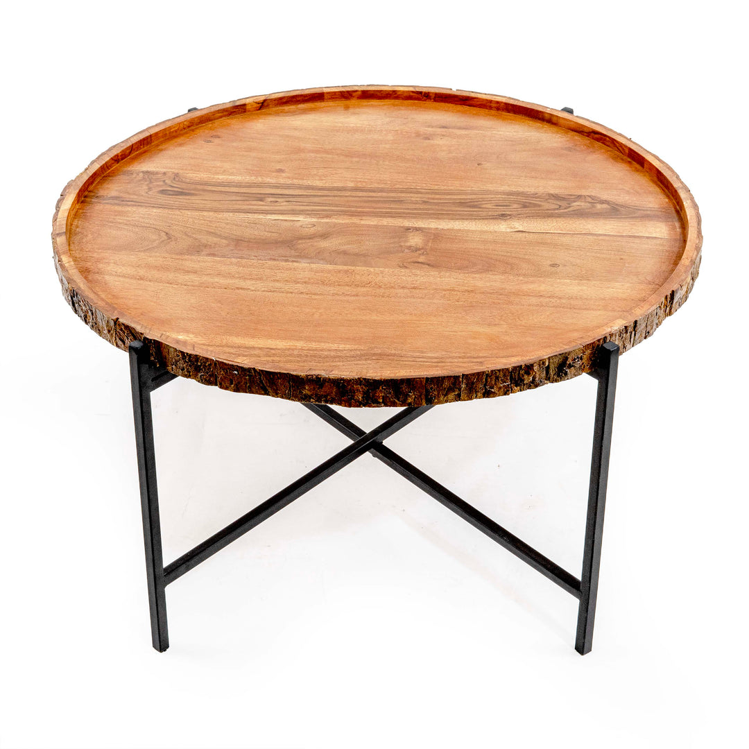 SISNA WOODEN FOLDABLE SIDE TABLE