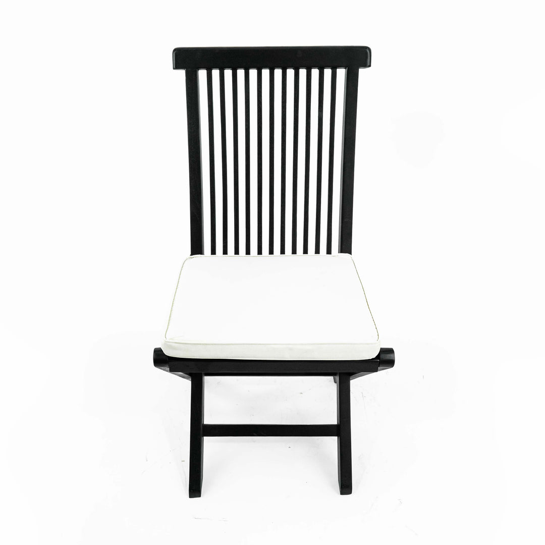 Folding Arm Black Chair