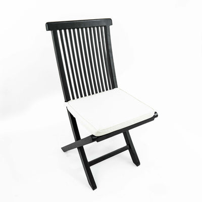 Folding Arm Black Chair