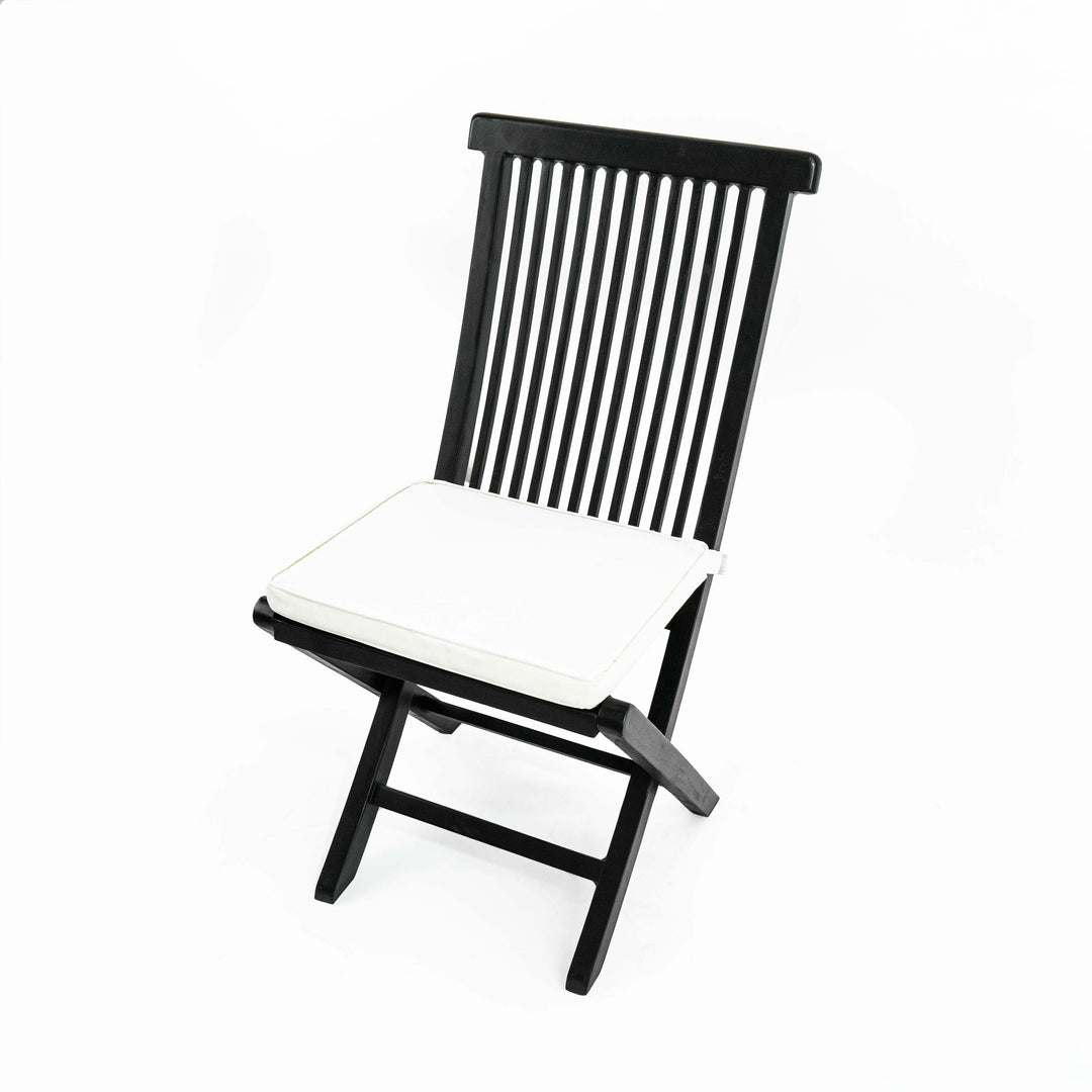 Folding Arm Black Chair