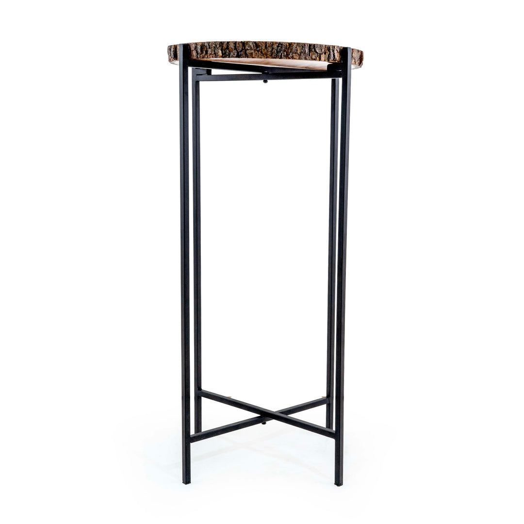 MIKAMI WOODEN TALL SIDE TABLE