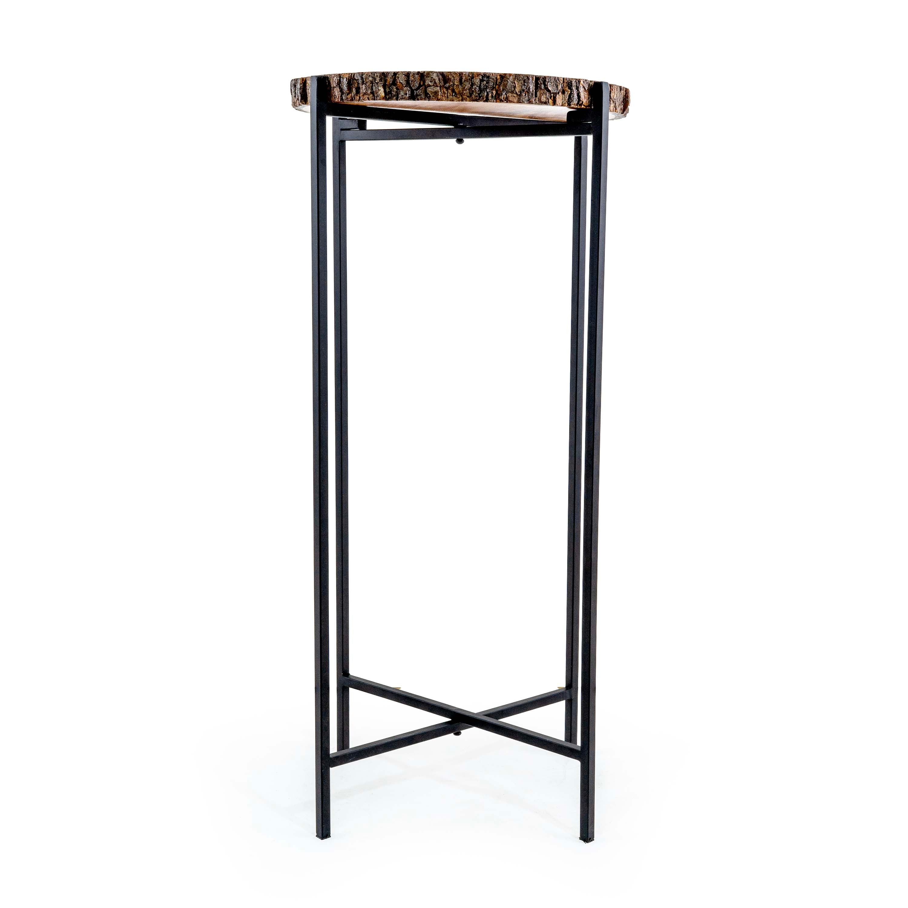 MIKAMI WOODEN TALL SIDE TABLE