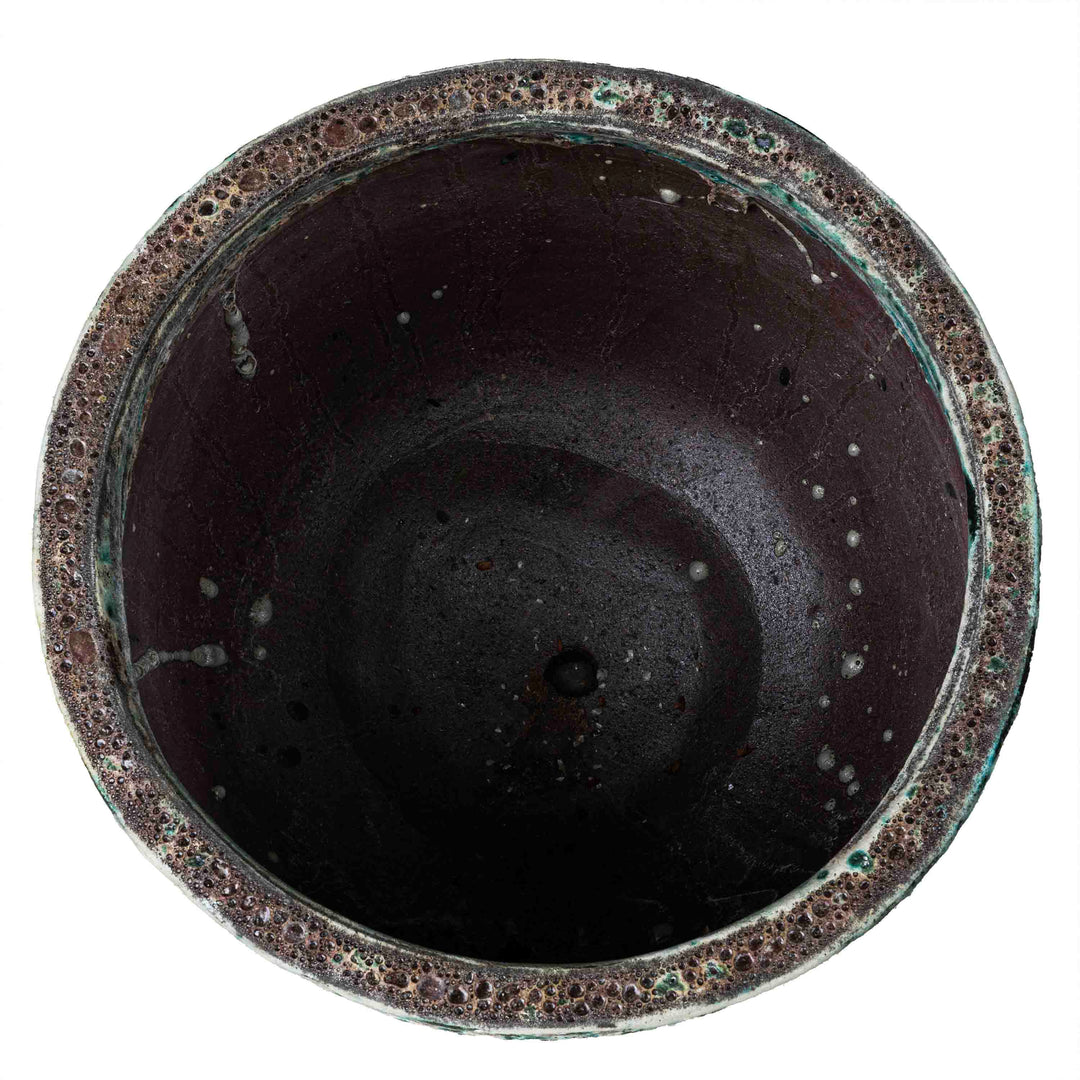 Round Green Dimple Ancient Pot Set